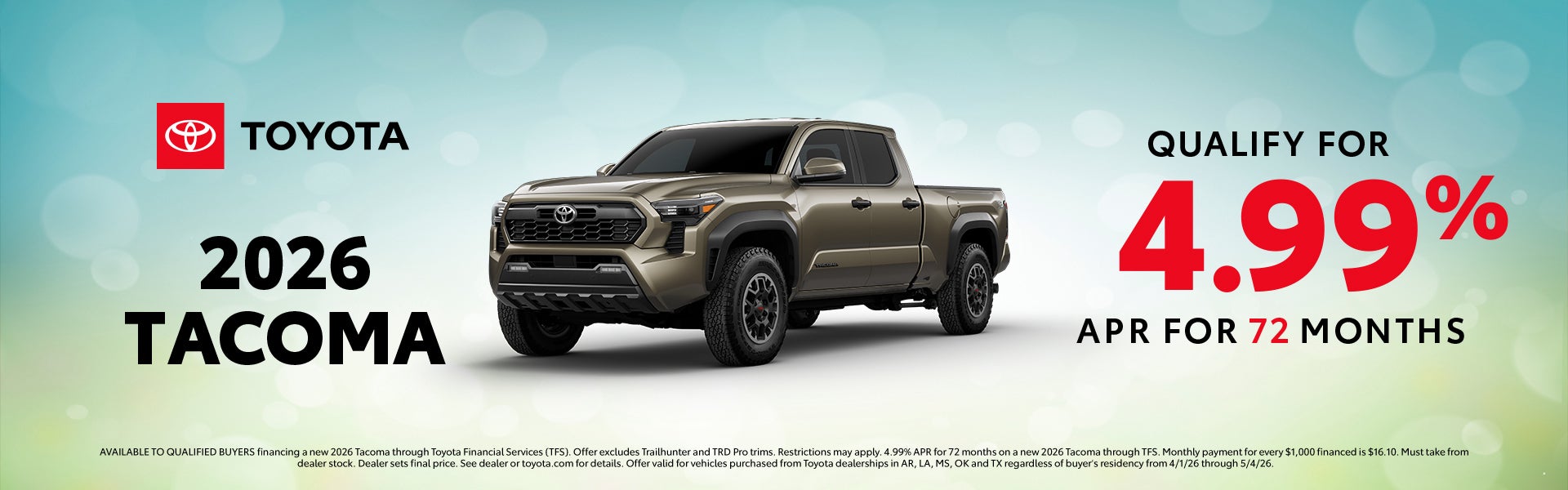 Toyota, Tacoma, APR